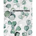 thumbnail image 5 of Pack of 2 Outdoor Pillow Covers, Green Eucalyptus Leaves Texture Waterproof Square Throw Pillowcase Cushion Decorative Pillow Covers for Couch Patio Tent, 24x24 in, 5 of 6