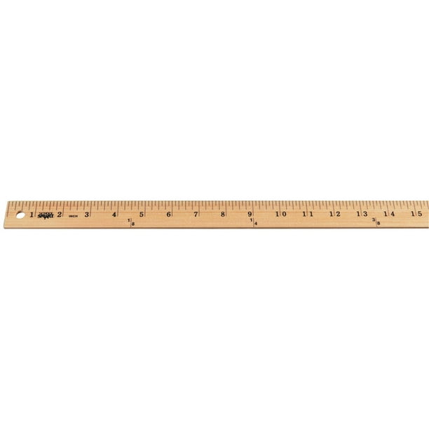 School Smart Wood Yardstick, Plain Ends, 36 Inches, Natural Walmart