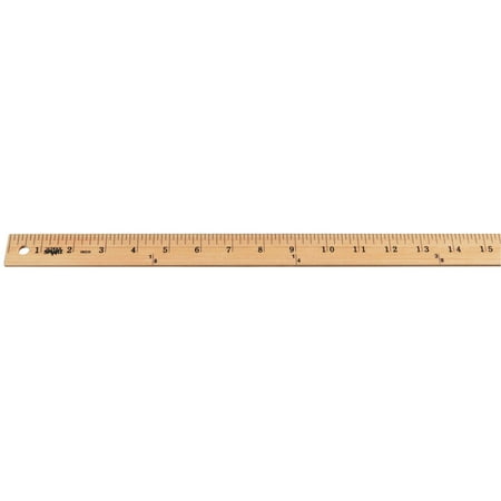 - School Smart Wood Yardstick, Plain Ends, 36 Inches, Natural