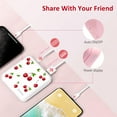 thumbnail image 3 of Yoobao Portable Charger 20W 10000mAh Cute USB-C in & Out Power Bank Fast Charging, PD 3.0+QC 4.0 High-Speed Charging Phone Battery Pack for iPhone 14 13 12Pro Max iPad Samsung (White Cherry), 3 of 10