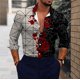 thumbnail image 1 of Tops vintage de verano y otoño para hombre, camisetas informales de manga larga con estampado de tótem geométrico y floral, ropa para hombre, camisa de fiesta para exteriores 2024, 1 of 6