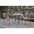 thumbnail image 2 of International Caravan 3 Piece Patio Bistro Set in Chocolate, 2 of 3