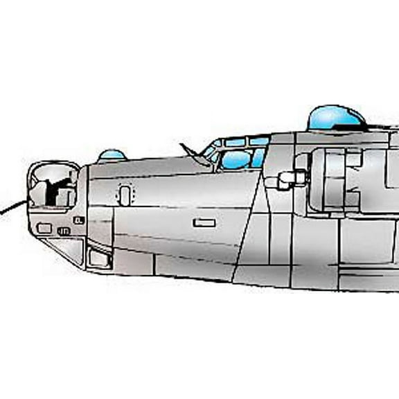 B-24 J Canopy / Glazing for Monogram (1/48 model kit accessory)