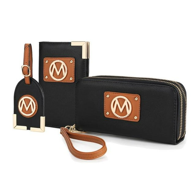 MKF Collection by Mia K. MKF-X265BK Ensemble Cadeau de Voyage Darla 3 Pcs