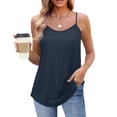 thumbnail image 5 of TAGOLD Womens Round-Neck Camisoles Solid Color Sleeveless Summer Casual Cami Tank Top, 5 of 5