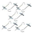 thumbnail image 1 of Unique Bargains 10 Pcs M4x90mm Ancrage à Bascule en Acier Carbone Crochet à Vis Écrou Assortiment, 1 of 4