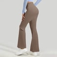 thumbnail image 7 of Women's Workout Flared Leggings High Waisted Bootcut Yoga Pants Casual No Front Seam Tummy Control Stretchy Butt Lifting Yoga Pants, 7 of 7