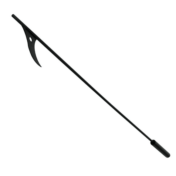 ORDDIART Fire Pit Tool Steel Black for Adjusting Campfire Size during Barbecue 1Pcs