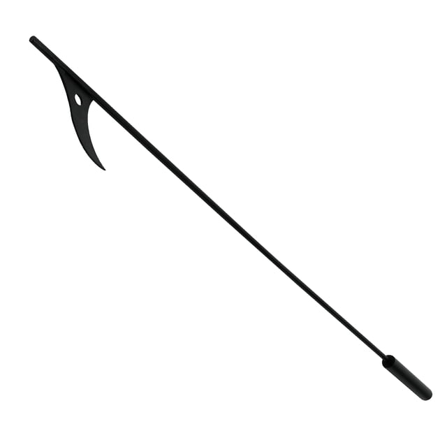 ORDDIART Fire Pit Tool Steel Black for Adjusting Campfire Size during Barbecue 1Pcs