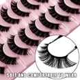 thumbnail image 4 of Pestañas Postizas de Efecto Gato Natural | Juego de 10 Pares | Aspecto Esponjoso y Natural, 4 of 5