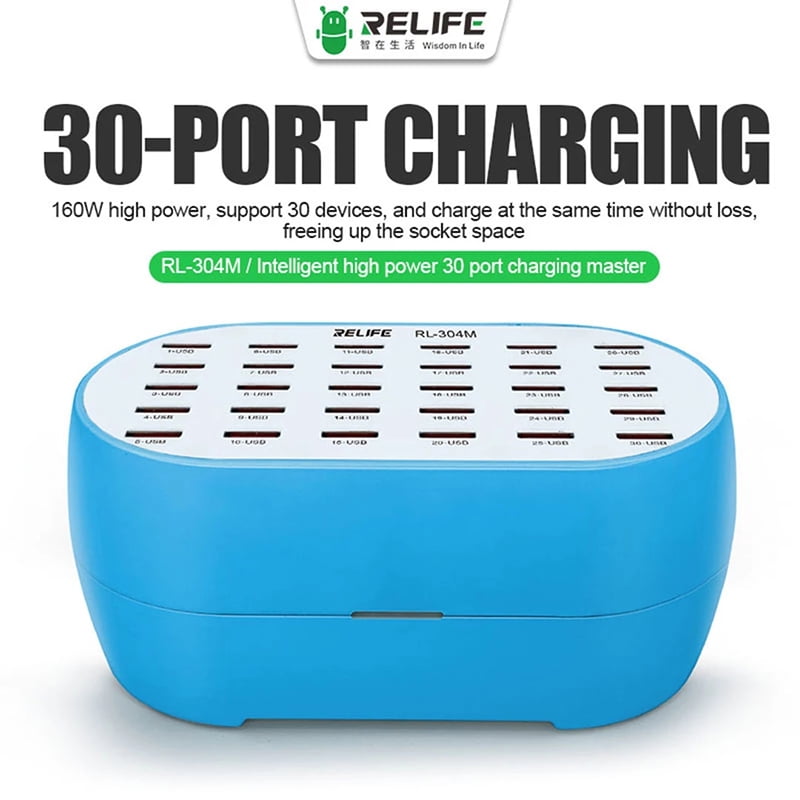 Replacement 30 USB Port High Power 160W Charging Hub (RL-304M) (Sunshine Relife)
