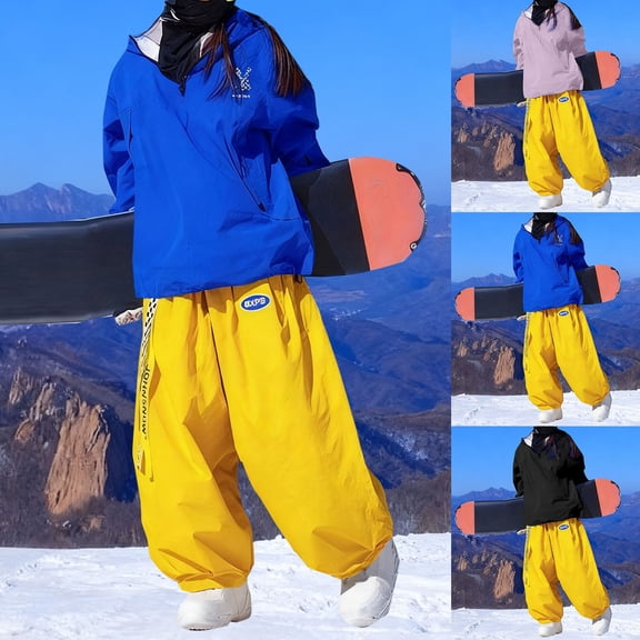 Aboser Womens Ski Jackets and Pants Set Windproof Insulated Snow Suit 2 Piece Winter Outdoor Snowboarding Snowsuits Thick Warm Skiing Suits