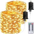 thumbnail image 1 of Control remoto String Lights BHCLIGHT de 2 x 20 m, 400 LED, blanco cálido, 1 of 9