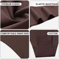 thumbnail image 3 of 3-piece set Women's Panties Women's cotton Traceless ice Silk Panties Women's V-shaped Waist edge, 3 of 5
