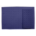 thumbnail image 2 of S4Sassy Blue Diamond Geometric Everyday Washable Placemats With Napkins Dining Table Decor, 2 of 3