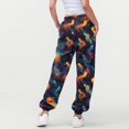 thumbnail image 4 of IVEYRTF Children's Halloween Print Cargo Pants Joggers Fall Winter Elastic Waistband Multiple Pockets Fleece-Lined Thickened Casual Sports Trousers for Kids 3-14 Years(Multicolor,5-6 Years), 4 of 5