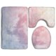 thumbnail image 1 of Juego de alfombras de baño ABPHQTO Color pastel de nube de sol 3 piezas, 1 of 2