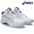 thumbnail image 1 of ASICS GELHOOP V17 "EXTRA WIDE" 1063A097 102 White Denim Blue Basketball Shoes, 1 of 6