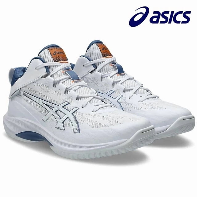 ASICS GELHOOP V17 "EXTRA WIDE" 1063A097 102 White Denim Blue Basketball Shoes