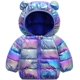 thumbnail image 1 of Abrigos de invierno para niños, bebés, niños y niñas, chaqueta acolchada ligera, capuchas de oso, ropa de abrigo para bebés, 1 of 3