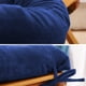 thumbnail image 5 of Almohadones para uso en el hogar, cojines de piso de pana acolchada para sala de estar tatami, cojín de mecedora, cojín grueso de silla de ratán, cojín de sofá, cojín de ventana de bay, color azul (48, 5 of 6