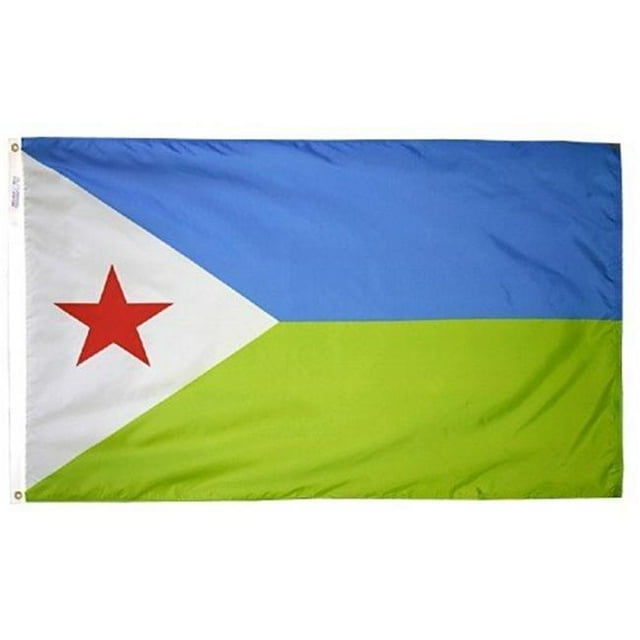 Drapeau Nyl-Glo Djibouti de 2 Pi X 3 Pi