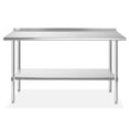 thumbnail image 4 of GRIDMANN Table de Préparation de Cuisine en Acier Inoxydable 60 x 24 Pouces avec Dosseret et Tablette Inférieure, Table de Travail Commerciale Certifiée NSF pour Restaurant et Maison, 4 of 10