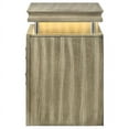 thumbnail image 5 of Coaster Giselle 3-drawer Wood Nightstand Bedside Table with LED Rustic Beige, 5 of 5
