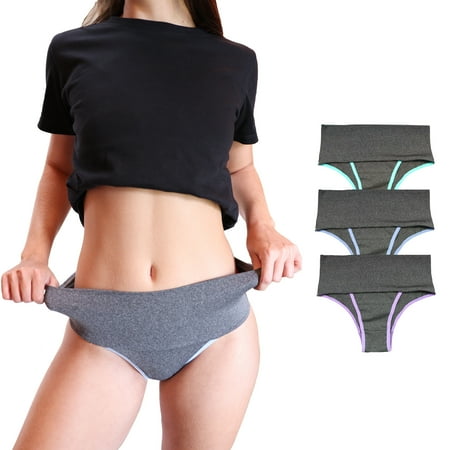 VIÉRE - Pack of 3 High Waisted Double-Thread Women s Panties - Lingerie - Underwear Women - Shapewear  Body Shaper For Women  Postpartum Underwear - Medium
