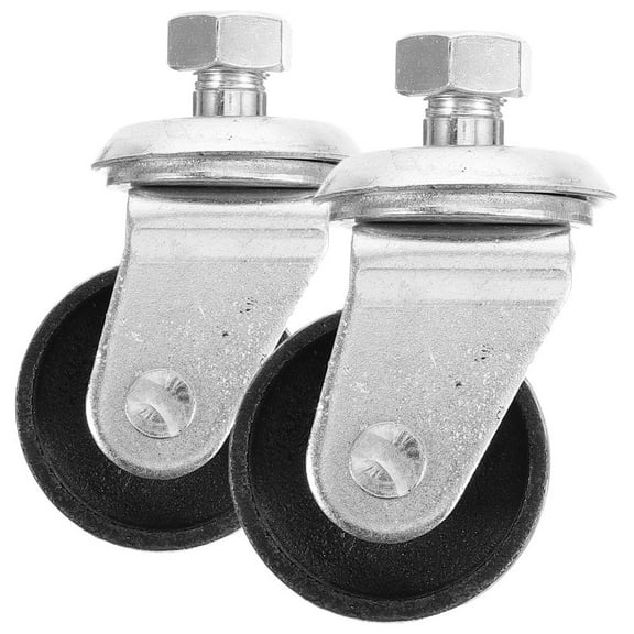 CATIEBYE Floor Jack Casters Metal Swivel Wheels for Garage Repair Use 2Pcs
