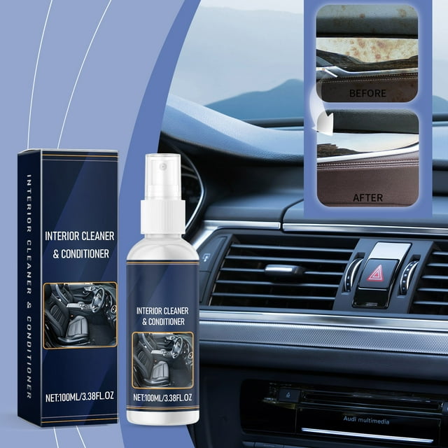 Limpiador de Tapicería para Interiores de Coche, Limpiador de Telas para Asientos, 100 Ml
