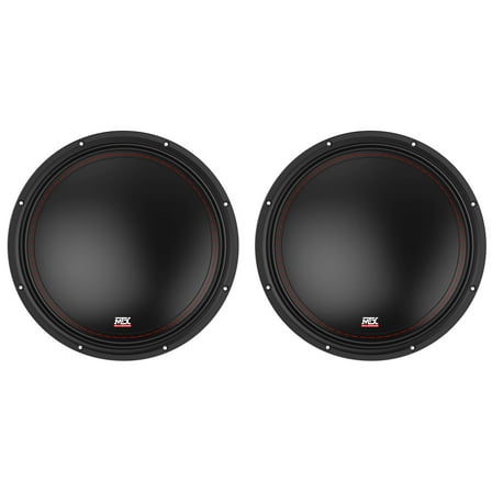 (2) MTX 3512-02 12" 1000 Watt Peak SVC 2-ohm Car Audio Subwoofers Subs