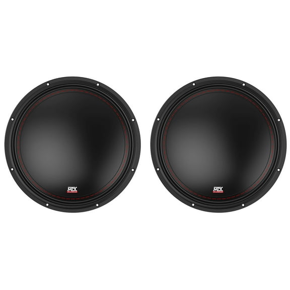 (2) MTX 3512-02 12" 1000 Watt Peak SVC 2-ohm Car Audio Subwoofers Subs