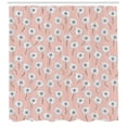 thumbnail image 3 of Ambesonne Flowers Shower Curtain, Chamomile Floral Motifs, 69"Wx70"L, Blush Purpleblue, 3 of 3
