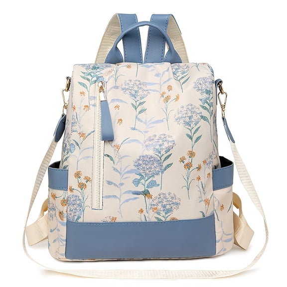 PRIYAL Women's Large Capacity Oxford Fabric Backpack Suitable for, & Travel - Adjustable Shoulder Straps, Zippered Compartments, Bookbag, Casual Daypack