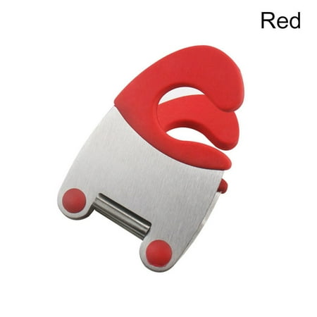 

Convenient Heat-resistant Anti-scalding Stainless Steel Kitchen Household Tools Scoop Shovel Rack Pot Side Clips Spoon Holder RED