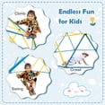 thumbnail image 5 of Spaco 10 Feet Kids Dome Climber, Climbing Dome with Swing and 800 Lbs Load Capacity for Garden Yard, Kids Play Equipment for Outdoor, Multicolor, 5 of 8