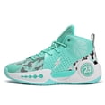 thumbnail image 3 of Kids' Basketball Shoes - Lightweight Breathable High Tops for Boys Girls, Non-Slip Outdoor Sports Sneakers (6 Colors), 3 of 5
