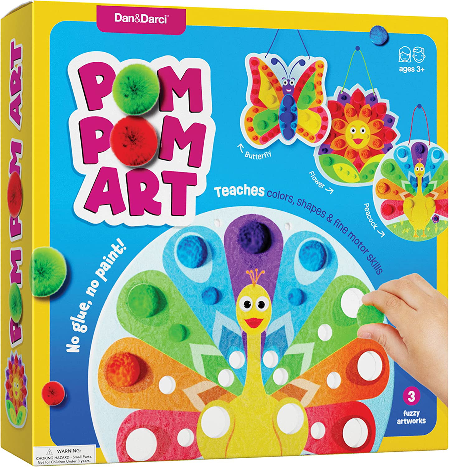 LOCATAL Arts and Crafts for Kids Ages 3, 4, 5, 6, 7, 8 Years Old,Fun  Toddler Craft Box with 24 Different Patterns Art Activities Projects for