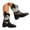 White, variant on Floral Embroidery Cowboy Boots for Women Pull on Round Toe Western Booties Fashion Strap Ankle Boots
