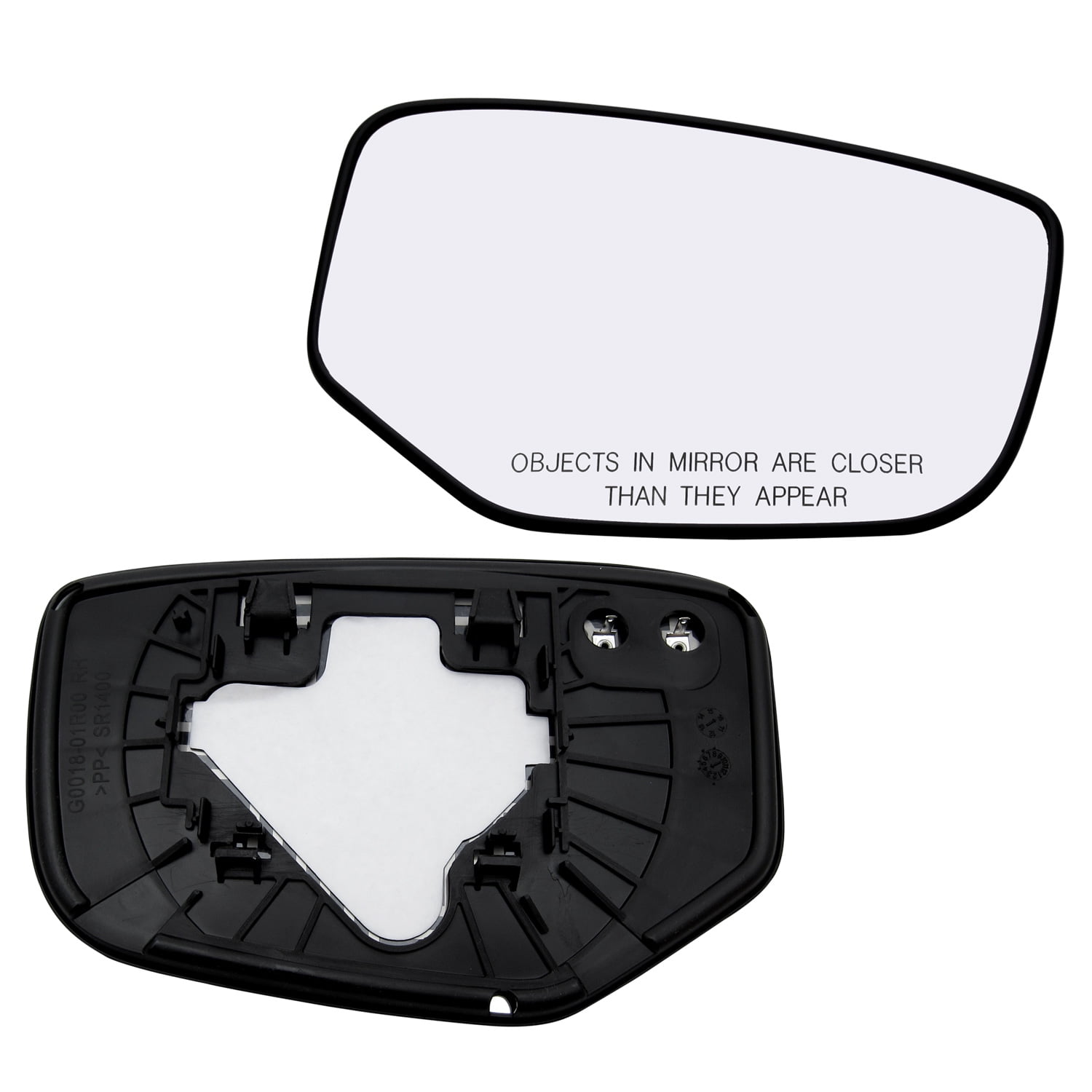 New Replacement Passenger Side Mirror Power Heated Glass With Backing