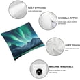 thumbnail image 6 of PIKWEEK Aurora Borealis Pillowcase Night Starry Sky Northern Lights Glitter Colorful Cosmic Stars Pillow Decorative Throw Cushion Cover for Home Couch Bed Multiple specifications Set of 2&nbsp; White, 6 of 7
