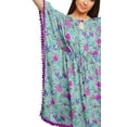 thumbnail image 4 of Moomaya Robe Courte de Caftan de Plage, Robe de Couverture Imprimée, Kaftan pour Femmes, Tenue de Plage, Couverture, 4 of 4