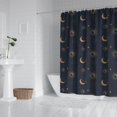 thumbnail image 3 of Gothic Shower Curtain Set - Dark Celestial Moon & Star Print, Mystical Cosmic Bath Decor, Waterproof Polyester 72"x84", Goth Aesthetic Gift, 3 of 5