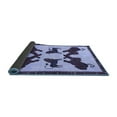 thumbnail image 2 of Ahgly Company Indoor Round Animal Blue Traditional Area Rugs, 7' Round, 2 of 4