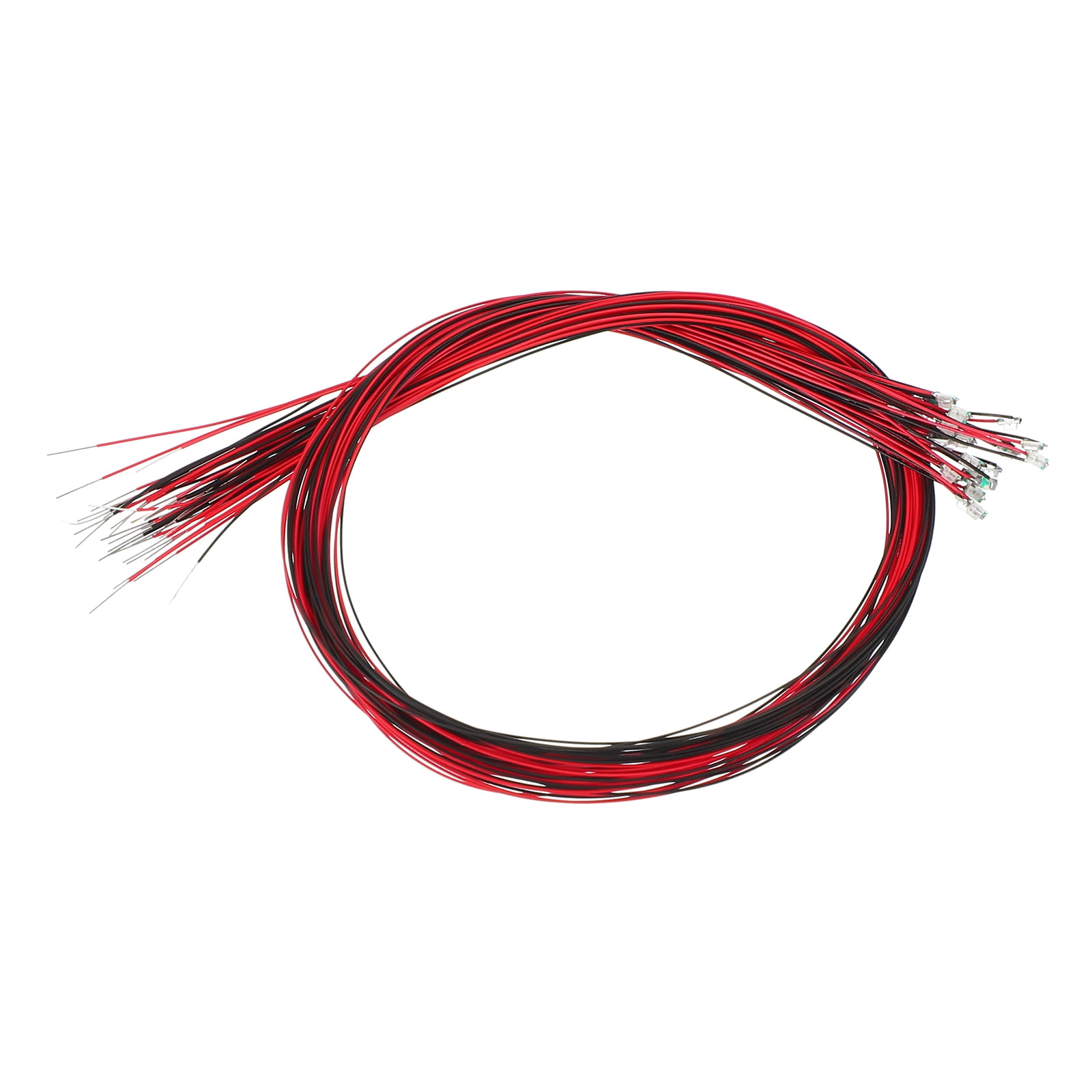 Unique Bargains Pre-Wired Pre-soldered Micro LED for Model Building 0805 LED
