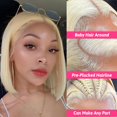 thumbnail image 3 of Peluca LAKASTATR Blonde Bob, 30 cm, 613, cabello humano, 200% de densidad, 3 of 6