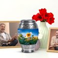 thumbnail image 6 of JAGASY Sunflower Small Urn for Ashes Adult Female, Tiny Keepsake Urns for Human Ashes, Sunset Blue Sky Decorative Urns for Sister, Blue Handmade Cremation Urn for Mom & Dad, (3 Inch), 6 of 7