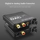 thumbnail image 5 of Convertidor de audio de 24 bits digital un analógico 192 khz de 24 bits DAC Converter Converter Entrada Óptica Coaxial Coaxial Adaptor de Salida de Audio de 3.5 mm, 5 of 7