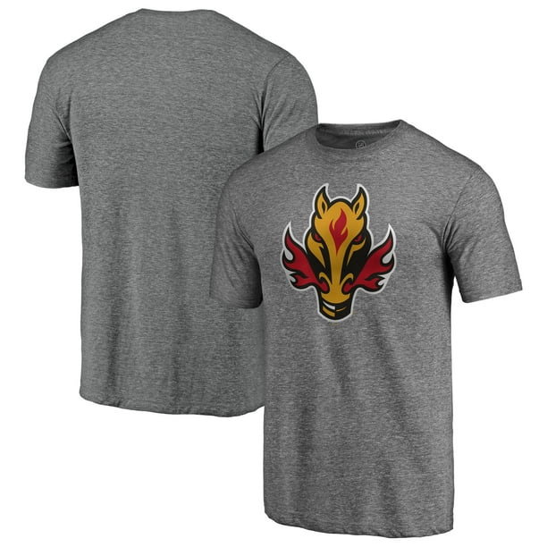 Calgary Flames Fanatics Branded Special Edition Primary Logo Tri Blend T Shirt Heather Gray Walmart Com Walmart Com
